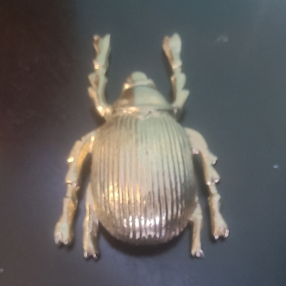 Gold Beetle Decorative Accent - Picture 4 of 5